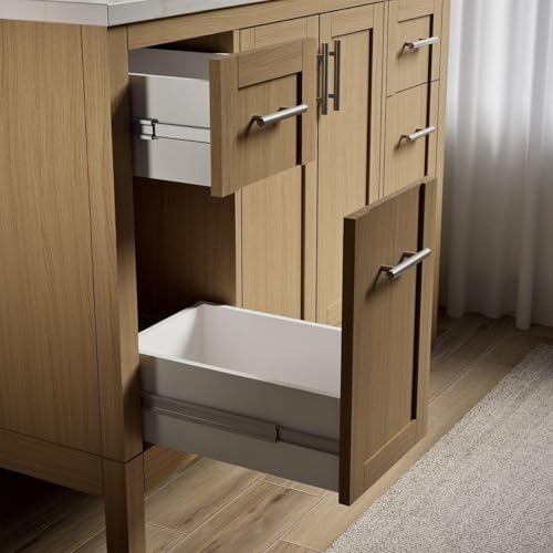 Kohler 39606-ASB-WEK Hadron™ 48" Bathroom Vanity Cabinet with Sink and Quartz top, Light Oak by Kohler - Image 7