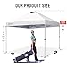 CROWN SHADES 10x10 Pop Up Canopy - Beach Tent with One Push Setup - Easy Outdoor Sun Shade for Events, Parties, Camping - Gazebo with STO-N-Go Cover Bag, Silver Coated Top, Grid White