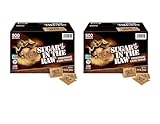 Brown Sugar In The Raw 2 Count, 500 Single Packets Each, Natural Sweetener for Drinks and Baking, Home, Office, Bar, Gift, Restaurants and Stations