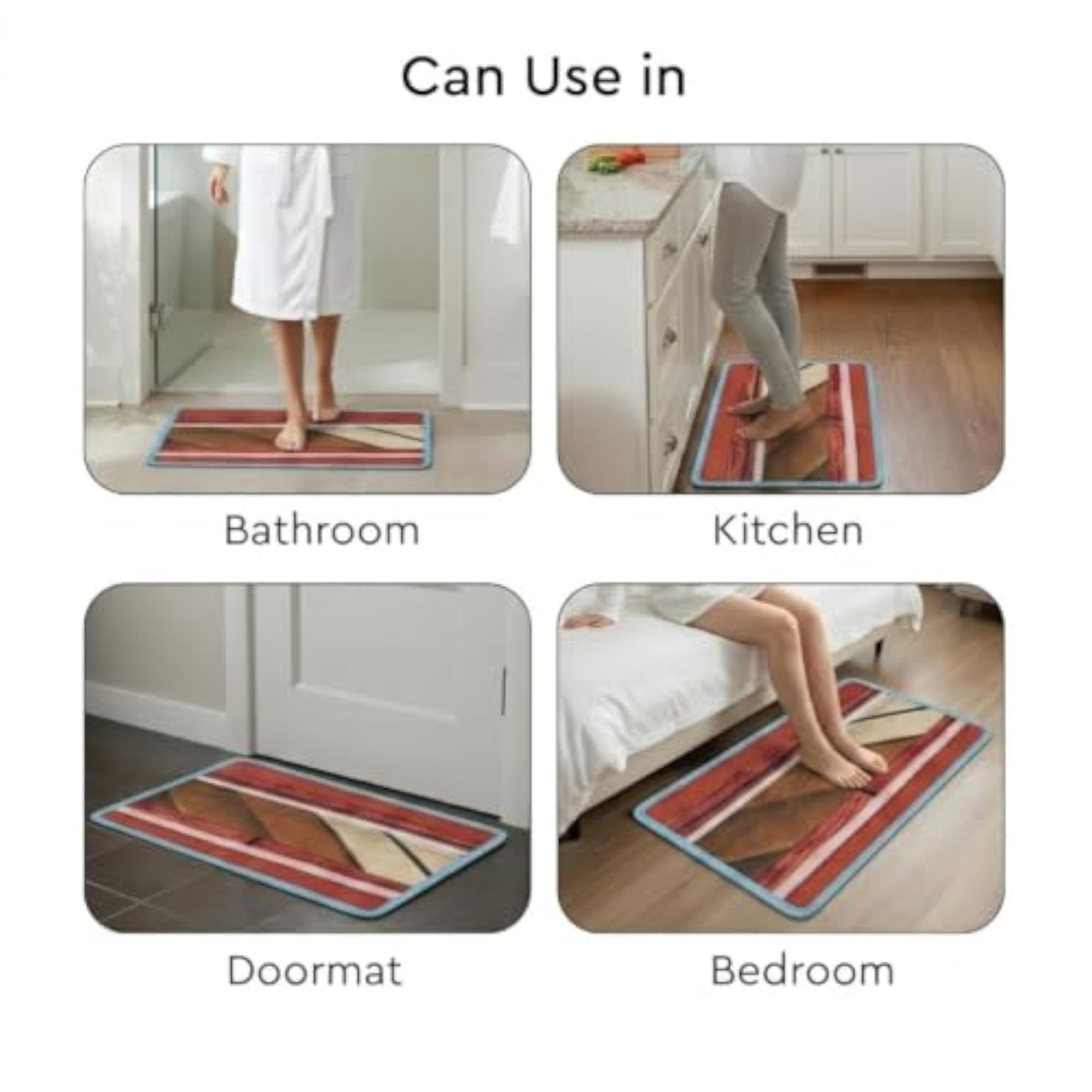 High Density Tufted Wool Accent Floor Mat, Runner