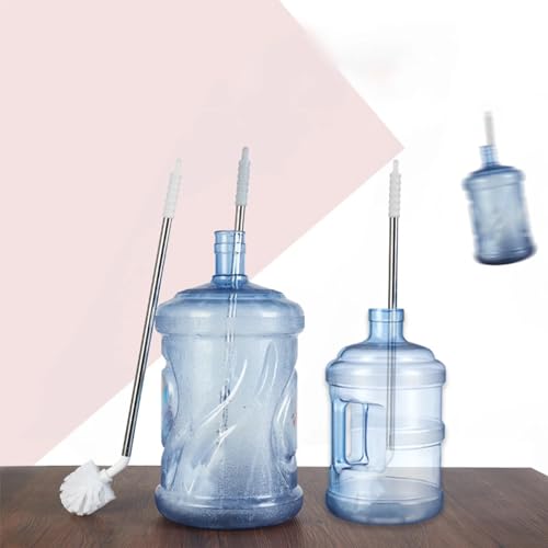 Image of UCRAVO 1pc, Water Bottle Cleaning Brush, Water Bucke Cleaning Brush, Long Handle with 360 Degree Rotation, Flexible Bristle Brush for Thorough Cleaning Healthy Drinking Water, Cleaning Supplies Tool