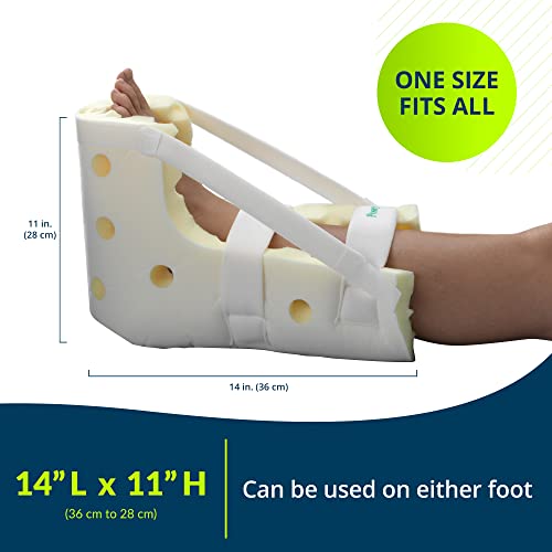Image of Posey 6145 Premium Heel Guard, One Size Fits All, Foam, Yellow /White