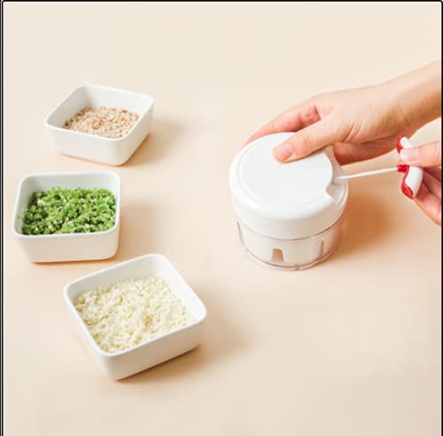 SVP 180ML Vegetable Fruits Garlic Onions Spice Chopper Mix Food Processor, Hand Full Mincer Blinder For Baby Food Maker
