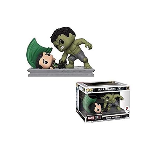 Funko - Marvel Movie Moments-Hulk Smashing Loki Figurita, Multicolor, 34883