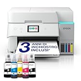 Epson EcoTank ET-4956 Stampante con Serbatoi D’inchiostro | Home Office | Wi-Fi Ed Ethernet | A4 | Stampa, Copia, Scansione, Fax Fronte/Retro | Touch-screen 6.1 cm | ADF | 3 Anni D'Inchiostro Inclusi