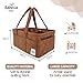 Adonia & Co Diaper Caddy Organizer – Baby Nursery Organizer for Newborn Essentials, Car & Home Storage – Portable, Stylish & Machine Washable (brown)