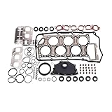 JeEhyWEj Compatible with R32 A3 TT 3.2 VR6 1 Set Engine Rebuild Gasket Kit 022103383M 022103483E 022133237C