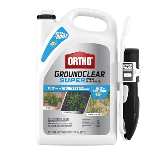 Ortho GroundClear Super Weed & Grass Killer1: with Comfort Wand, Kills to the Root, Fast-Acting, 1 gal.