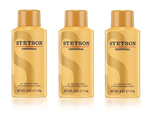 Stetson Original All Over Body Spray for Men, 4.0 Ounce by Stetson