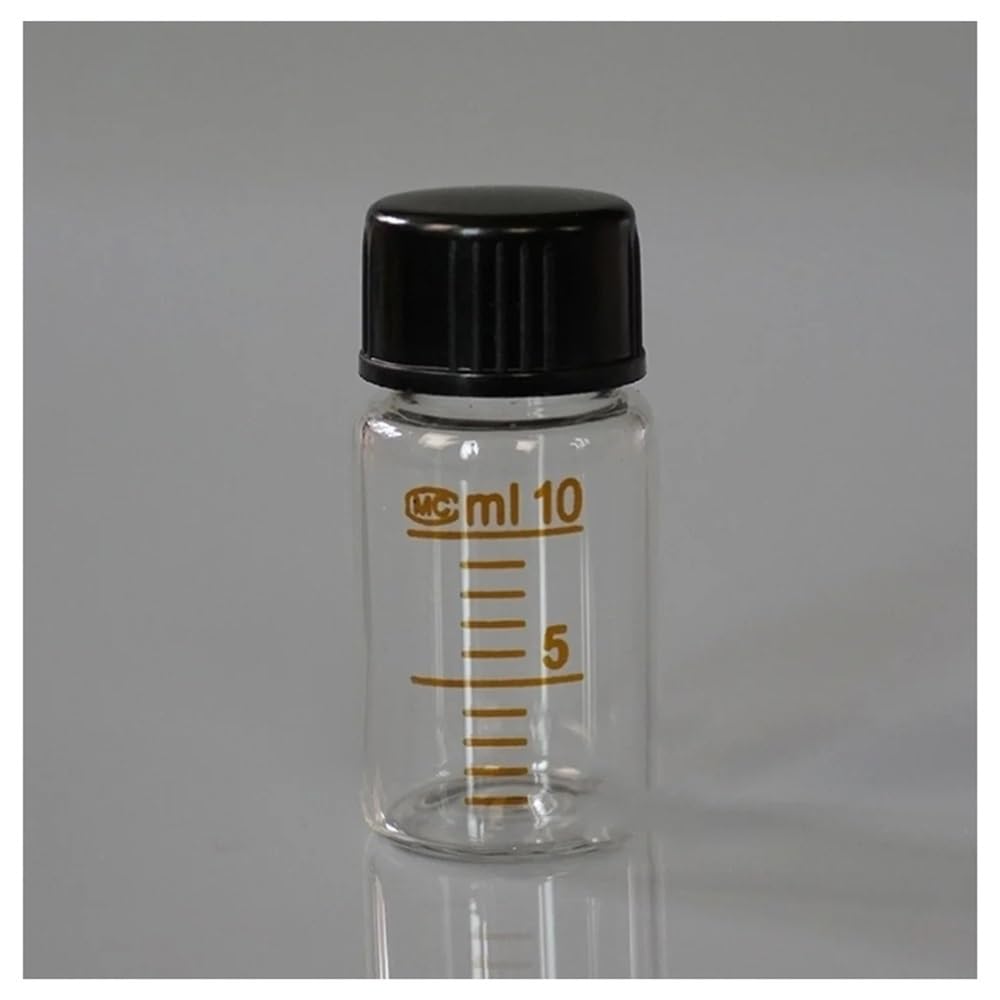 Laborausstattung und -bedarf 5 ml bis 1000 Labor graduierte runde Reagenzflasche aus Glas mit Graduierung, Probenfläschchen