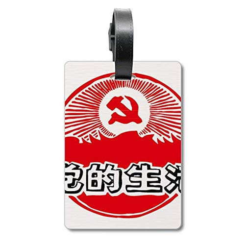 Tourister étiquette d'identification valise avec emblème chinois rouge pour voyage