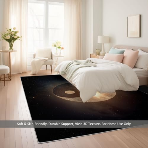Tapis de chambre lavable en machine antidérapant doux 180x240 - 4