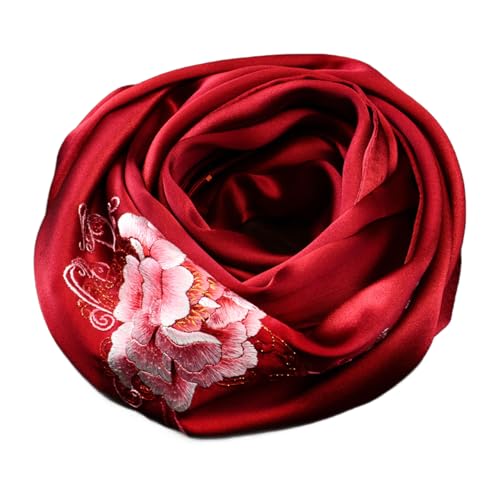 Écharpe double couche en soie HangErFeng 1036 cadeau idéal