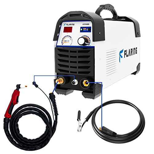 Flaring Plasma Cutter 50 Amp 110V/220V 1/2'' Clean Cut Max 16Mm Igbt High Frequency Inverter Plasma Cutting Machine For Car Frame,Carbon Steel,Stainless Steel,Thin Copper,Aluminum #TOP2