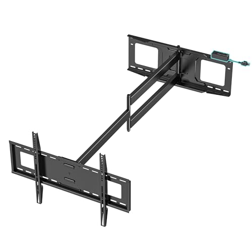 48'' extension TV wall mount with power strip