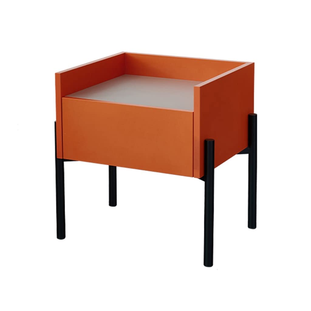 Table de chevet haute avec tiroir TUSUOD meuble de salon gain de place