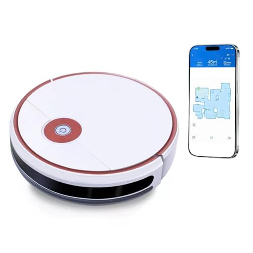 Aspirador de Pó Robô 3 em 1, Robo Aspirador e Passa Pano, Carregamento AutomáTico, App Inteligente,Selecione a Rede WIFI de 2,4 GHz (branco) - Imagem 3