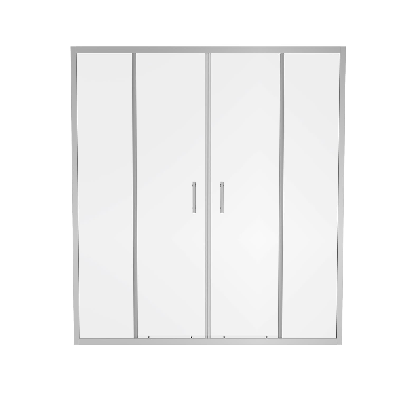 Aquariss Sliding Shower Door Chrome 1600x1900mm
