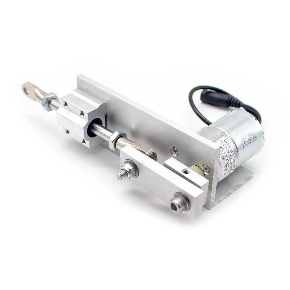 DC 12/24V Small Automatic Reciprocating Motor Linear Actuator Mini Electric Telescopic Rod Adjustable Speed Push-Pull Device (12V, 60RPM)