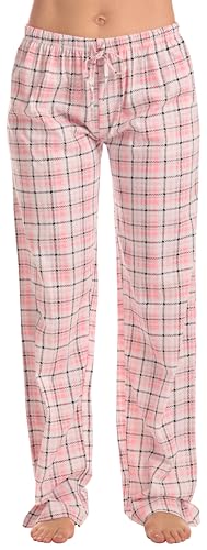 Image of Just Love Women's Buffalo Plaid Pajama Pants, 100% Cotton Jersey Knit Sleep and Lounge PJ Bottoms
