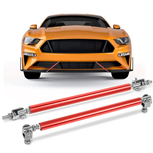 Varillas de soporte de divisor frontal de 200 mm para fijar el labio inferior del paragolpes rojo