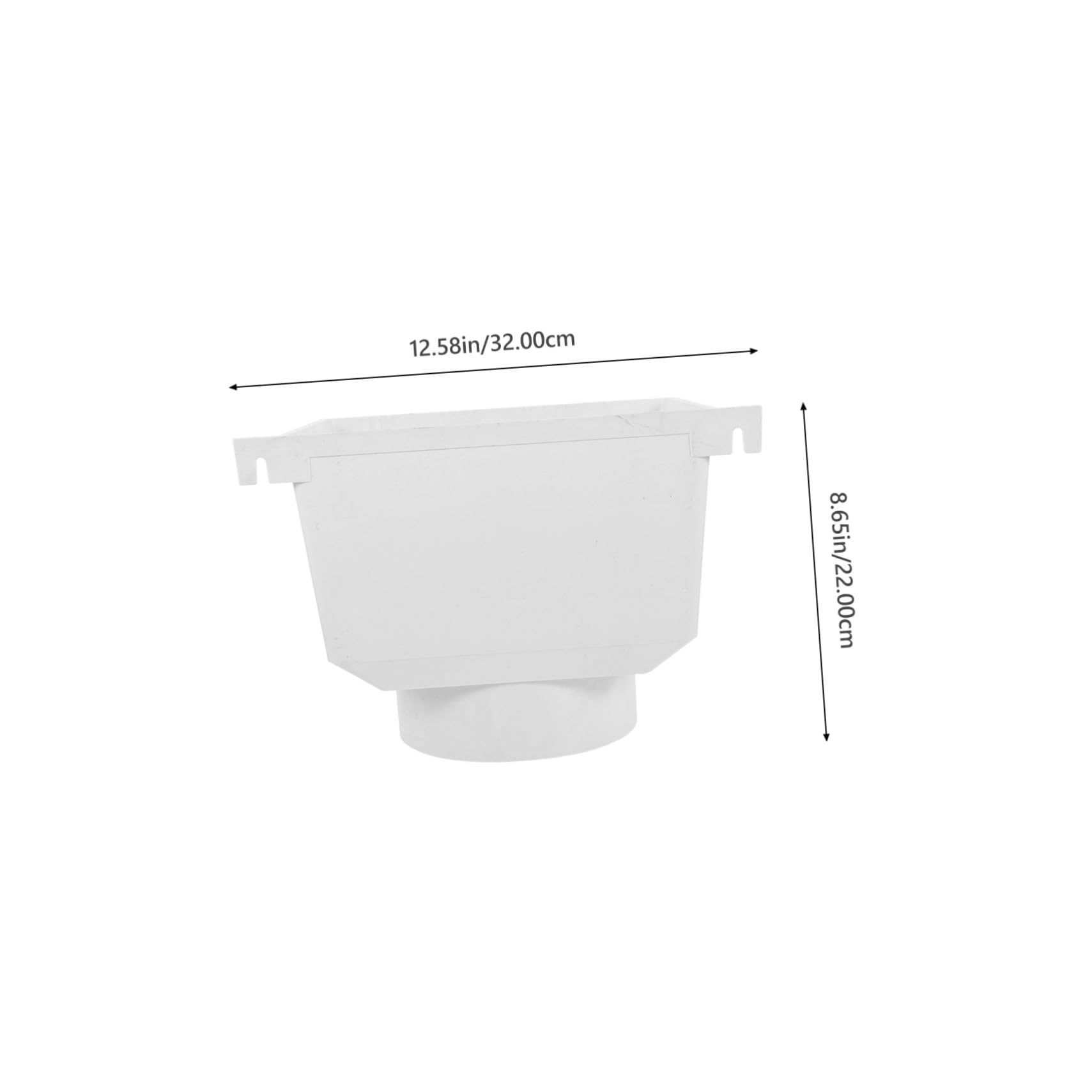 Desviador de Lluvia para Bajante de Canalón PVC Blanco 1 Pieza