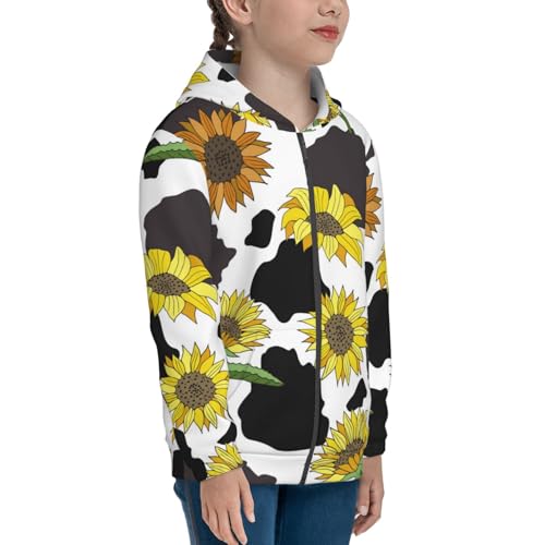 Black Head Woman with Panda Hair Kid Hoodies Boys Zip Up Sweatshirts Girls Pullover with Pocket4