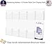 Marketing Holders Brochure Holder Clear Acrylic 10 Pocket with Hardware Space Saver Holds 4 Inch Wide Maps and Menus for Restaurants and Hotels