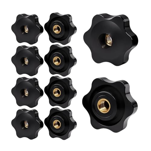 Flewdart 10pcs bouton de serrage m8 x 32, ecrou serrage m8 étoile pour vis étoile, ecrou papillon pour meuble Les Mécaniques Équipements Électroniques