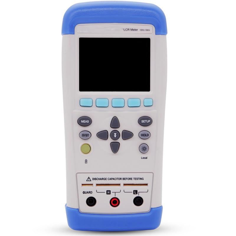 Digital LCR Meter with Test Frequency 50Hz, 100Hz，120Hz, 1kHz, 2kHz, 10kHz, 50kHz,100kHz Accuracy 0.2% DCR Measurement USB-HID Communication Interface Automatic Data Storage