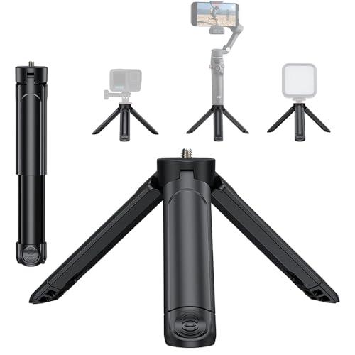 Mini Camera Tripod 2-in-1 Desktop Stand & Grip Handle -