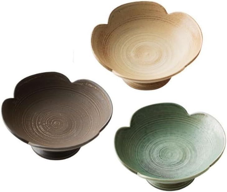 Chinese Ceramic Fruit Platter Dim Sum Plate Dried Fruits Snacks Basket