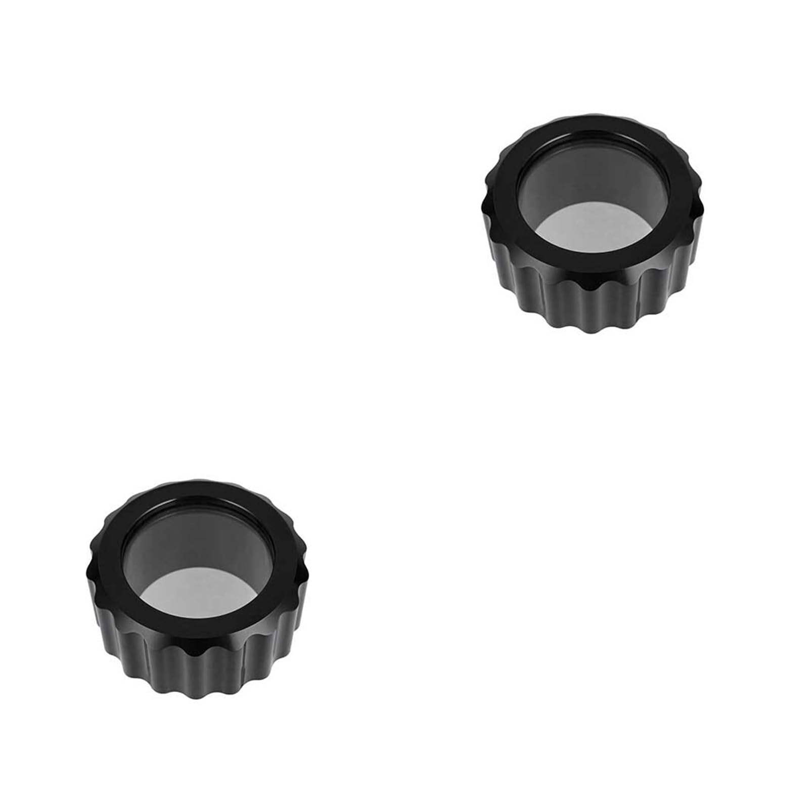 Vorderradfelge Passend für EZ-Loader 10" 5-Lug-Naben und Trommeln. Aluminium-Ölbadkappe mit Gewinde und O-Ring 250-034388 Radnabe(Black)