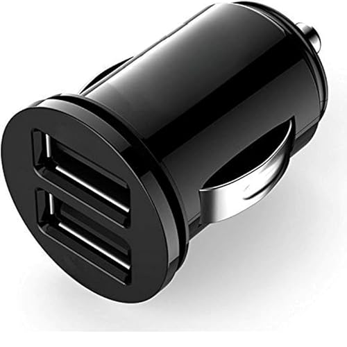 Super Fast Car Charger USB Car Charger Adapter, Mini Dual Port 12V/24V USB Cigarette Lighter Socket Adapter Plug for i-Phone 17 Pro Max 16 15 14 13, Sam-sung S25 S24 & All Types of Android Phones
