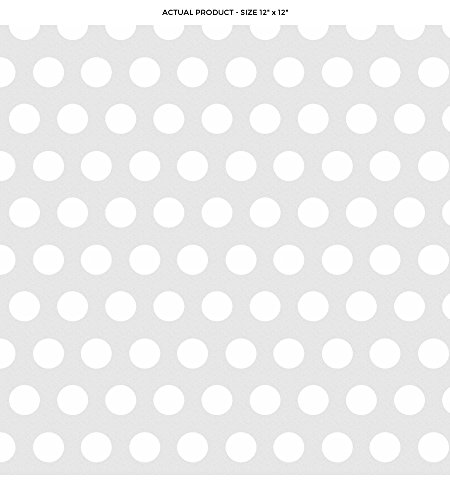 Windowpix 12 X 12 White Polka Dotted Wall Pattern Frosted Window Film Privacy Static Cling Film Uv Filtering Energy Saving #TOP1