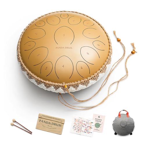 Panda Drum Pro Sandstone Handpan with Accessories