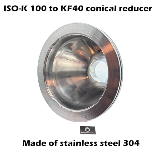 Image of bmotiontech ISO-K 100 Flange to KF40 Flange conical Reducer Converter | Made of stainless steel 304 conical shape greatly reducing pumping resistance