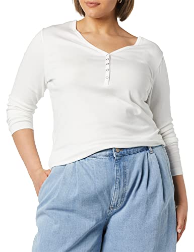 Amazon Essentials Women's Maternity Nursing Slim-Fit Henley Shirt, White, Xx-Large #TOP2