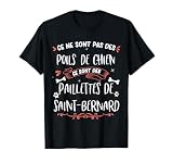 Chien Saint-Bernard Cadeau Femme Propriétaire de Chiens T-Shirt