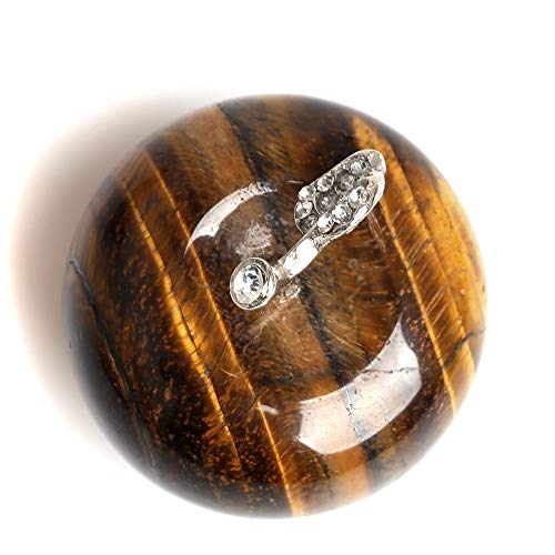 Natural Quartz Crystal Apple Figurine Gemstone,Healing Tiger Eye Fluorite Carved Stone Statue,Home Decoration Ornament 1.8 Inches #TOP3