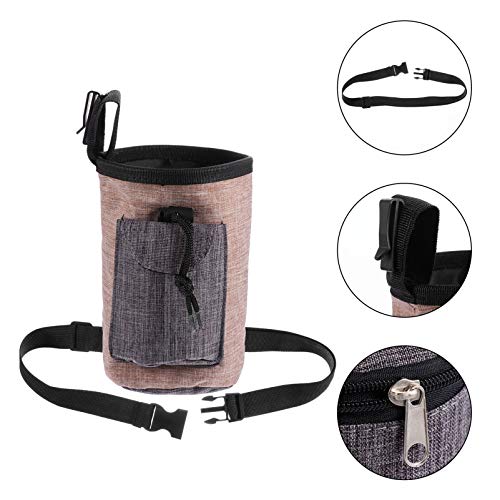 Bolsa de petiscos para cães Balacoo com bolsa para cocô para petiscos e petiscos para animais de est