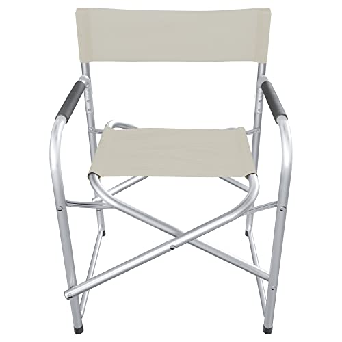 Sedia Da Campeggio Pieghevole In Alluminio – Regista, 80 Kg, Larghezza Seduta 50 Cm, Per Spiaggia E Giardino