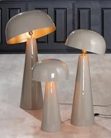 Floor lamp, Mushroom, Metal, gray, PU 1, H. 95 cm, D. 51 cm