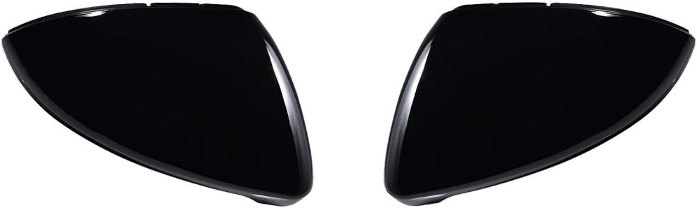 AstraDepot Car Wing Mirror Covers Driver Passenger Side Door Mirror Cover Cap Replacement for VW Golf MK7 MK7.5 GTI Hatchback Estate 2013-2017 2018 Glossy Black