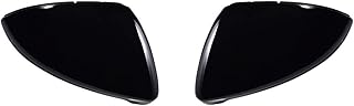 Car Wing Mirror Covers Driver Passenger Side Door Mirror Cover Cap Replacement for VW Golf MK7 MK7.5 GTI Hatchback Estate 2013-2017 2018 (Glossy Black)