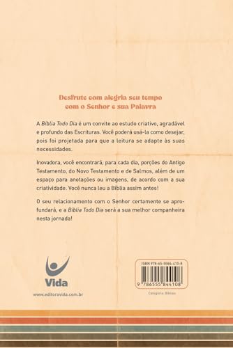 Bíblia Todo Dia - Retrô: com Espaço Para Anotações