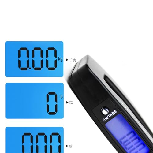 scyca Balance de poids pour bagages avec crochet, balance pour bagages - Balance de voyage portable pour bagages, 110 lb/50 kg,Balance de valise intelligente alimentée par batterie, pour poste de – vue 6