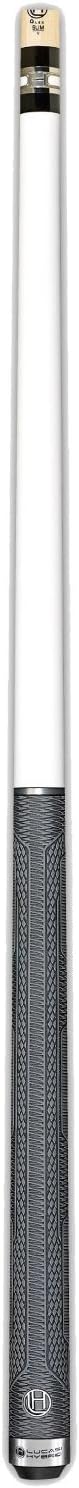 Lucasi HybridLHT87 White Thorsten Hohmann Series Cue with Upgraded Zero Flex Slim Technology Shaft