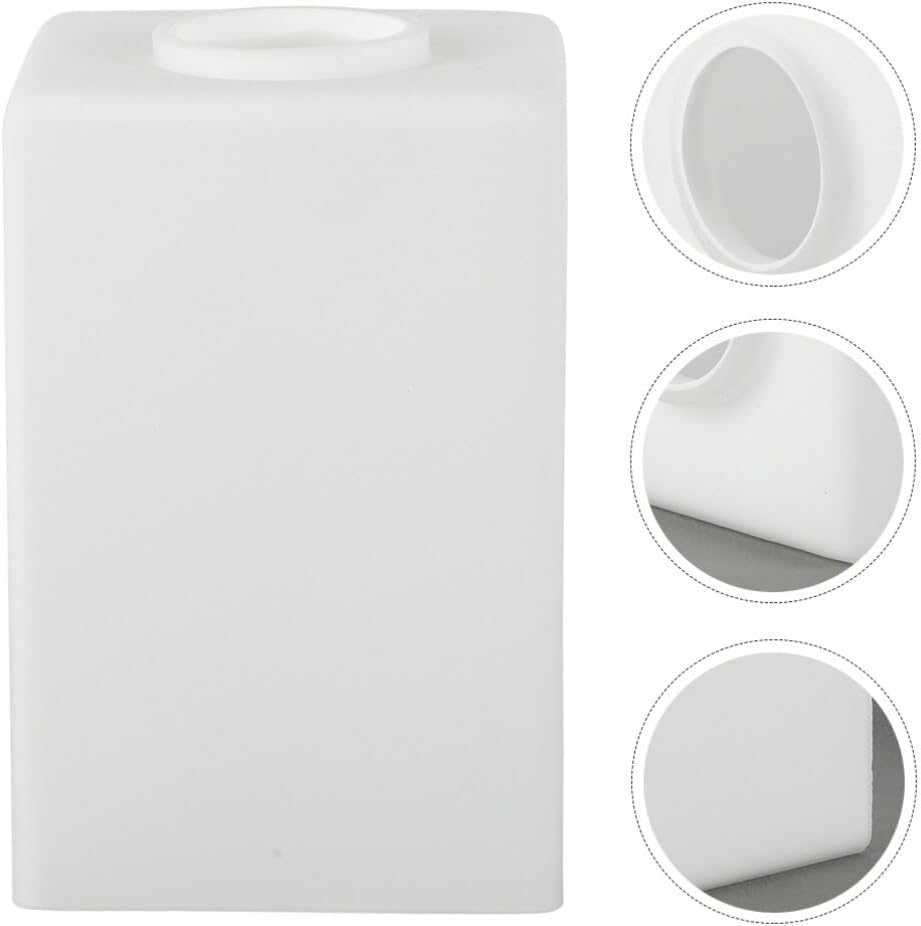 Frosted Glass Lamp Shade Square 6 Inch Replacement Cover for Table Lamp Wall Light Pendant Ceiling Fan