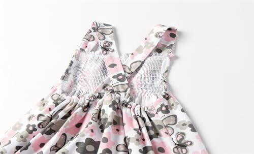 Robe d'été sans manches fleurie pour les journées de jeux à la plage